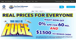 Desktop Screenshot of firstteamvw.com